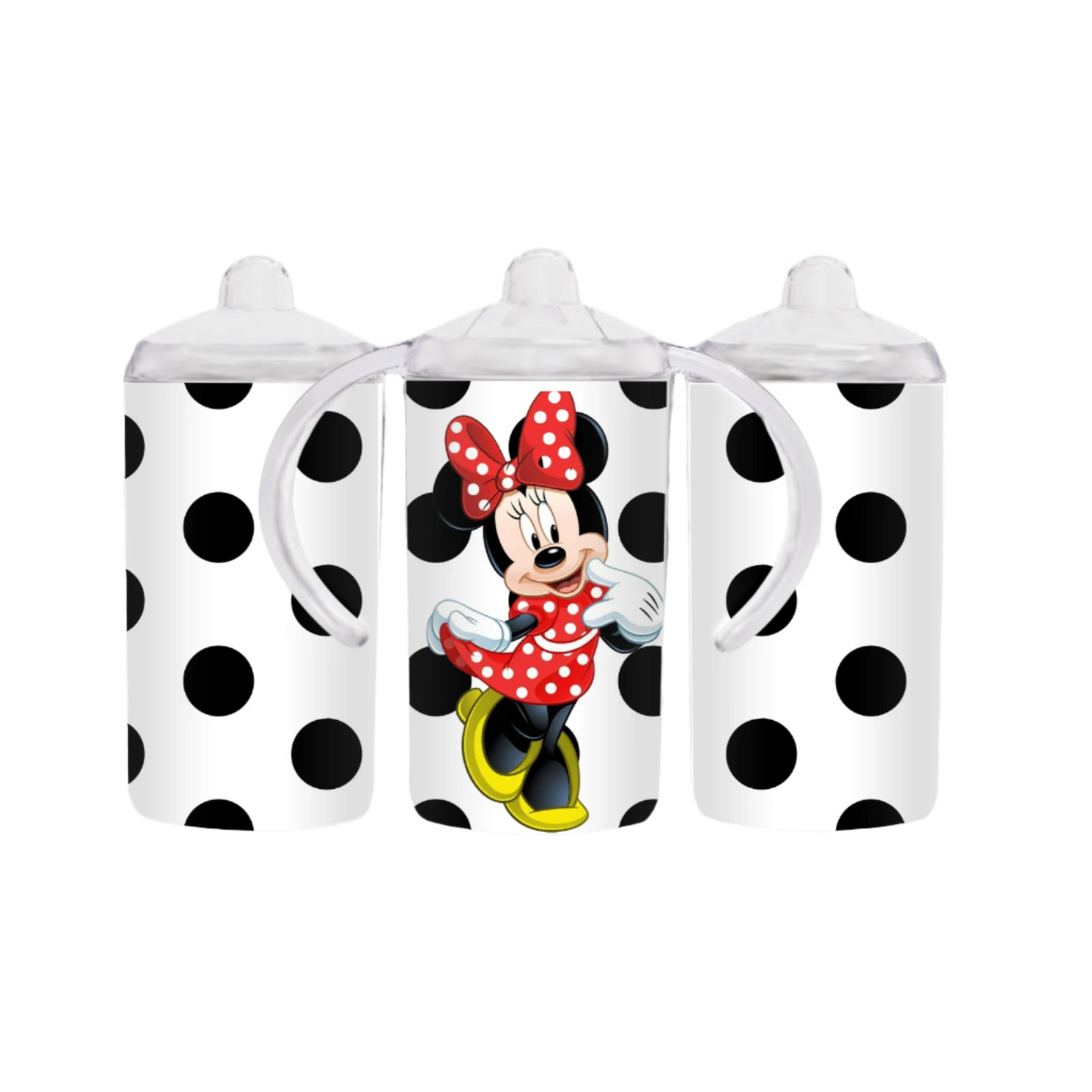 Polka Dot Minnie 12oz Sippy with 2 lids