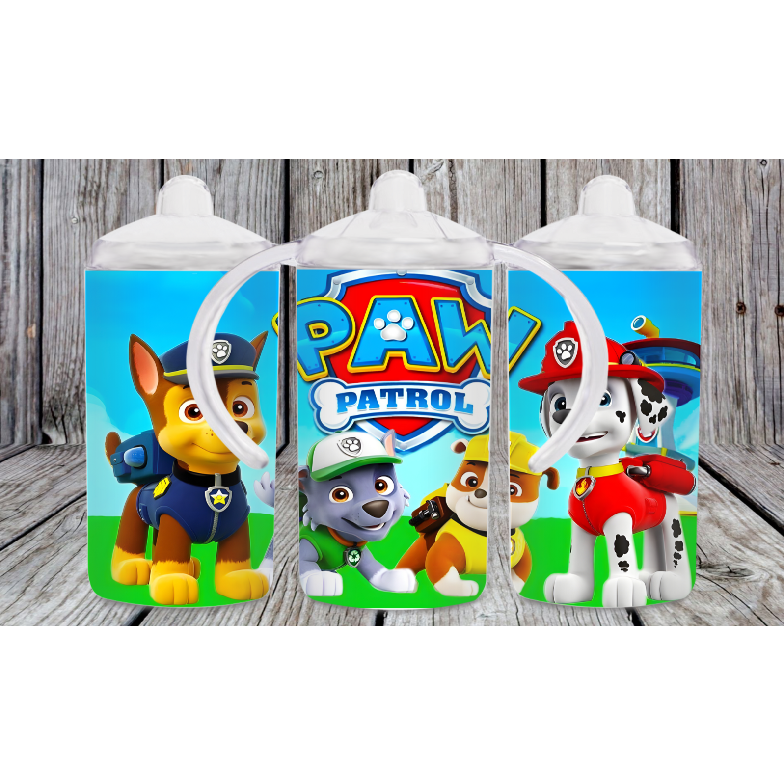 Paw Patrol 12oz toddler sippy cup with 2 lids