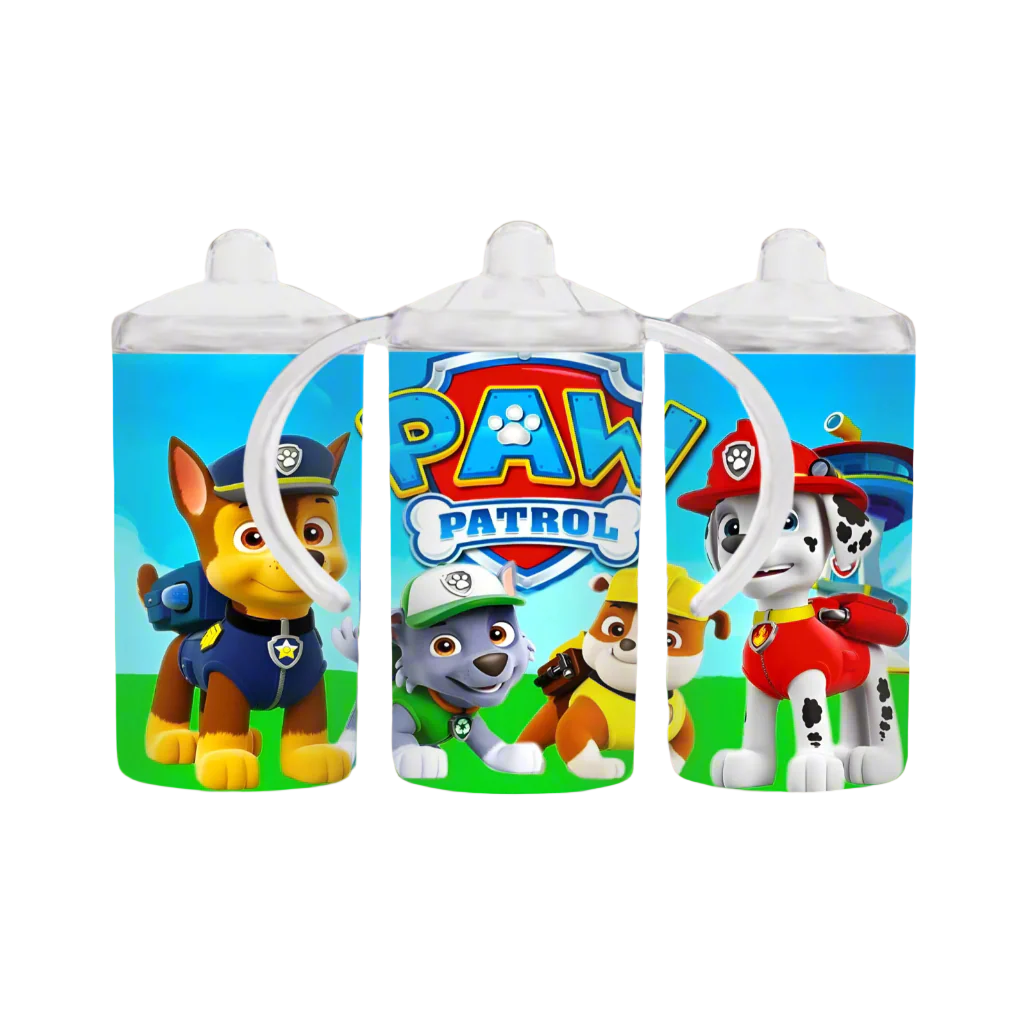 Paw Patrol 12oz toddler sippy cup with 2 lids