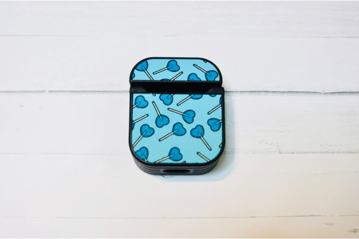 Blue Heart Pop Pod Case