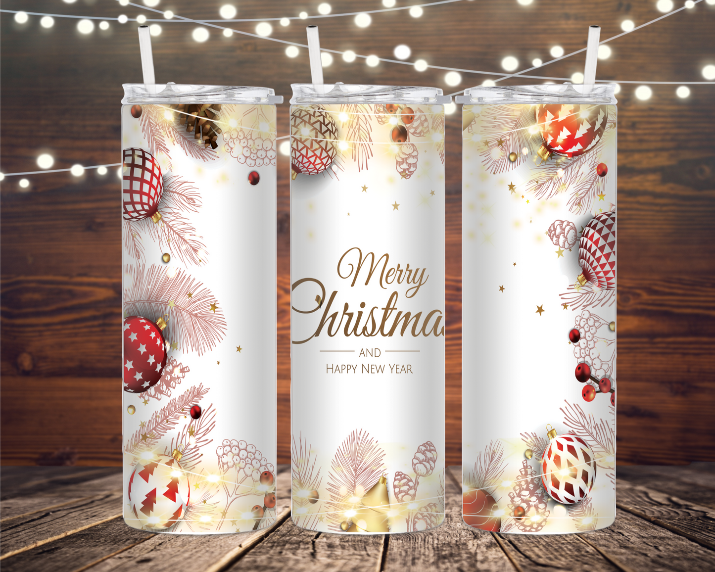 Merry Christmas & Happy New Year 20oz Tumbler