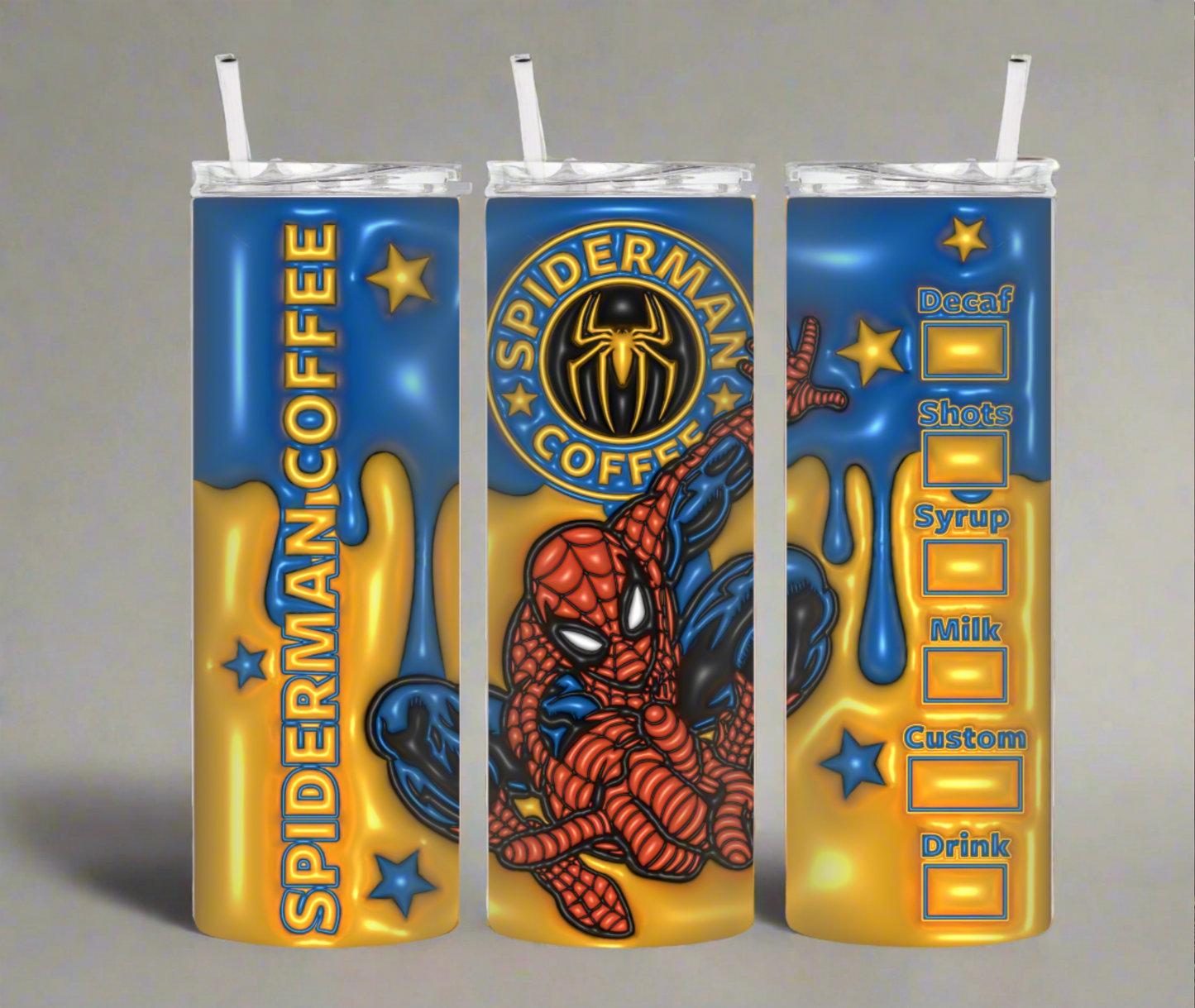3D Spider 20oz Tumbler