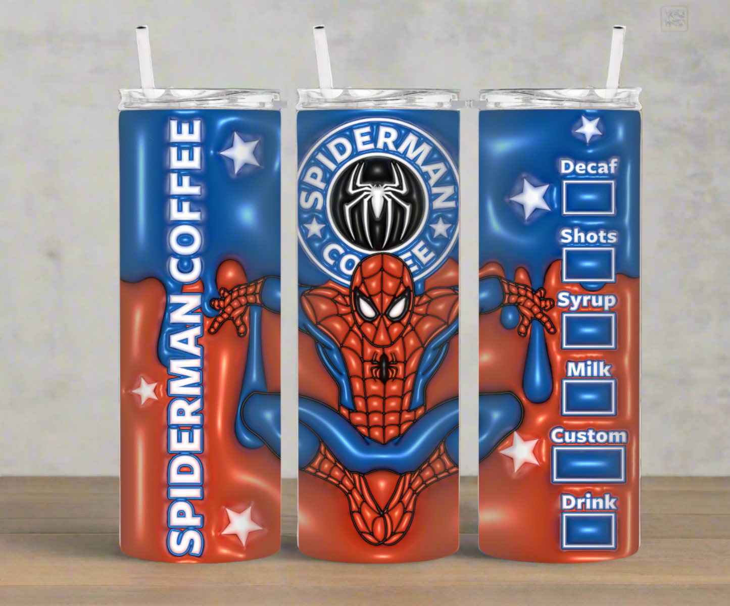 3D Spider 20oz Tumbler