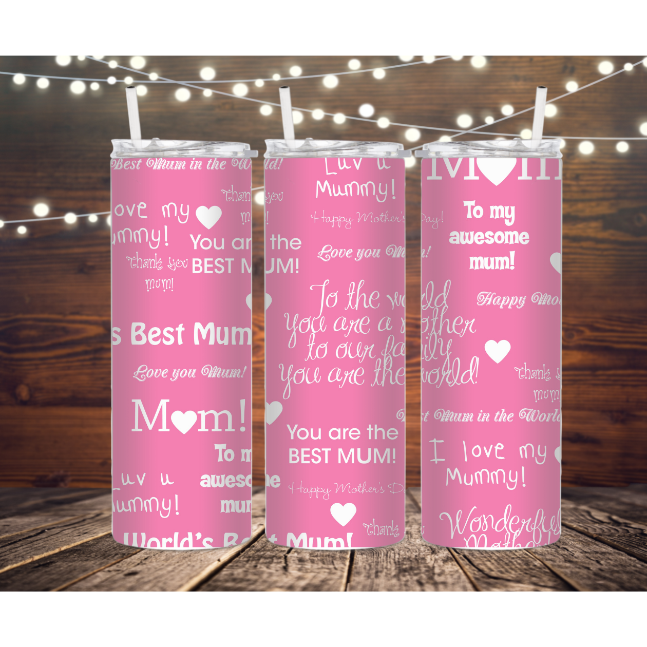 I Love Mom 20oz Tumbler