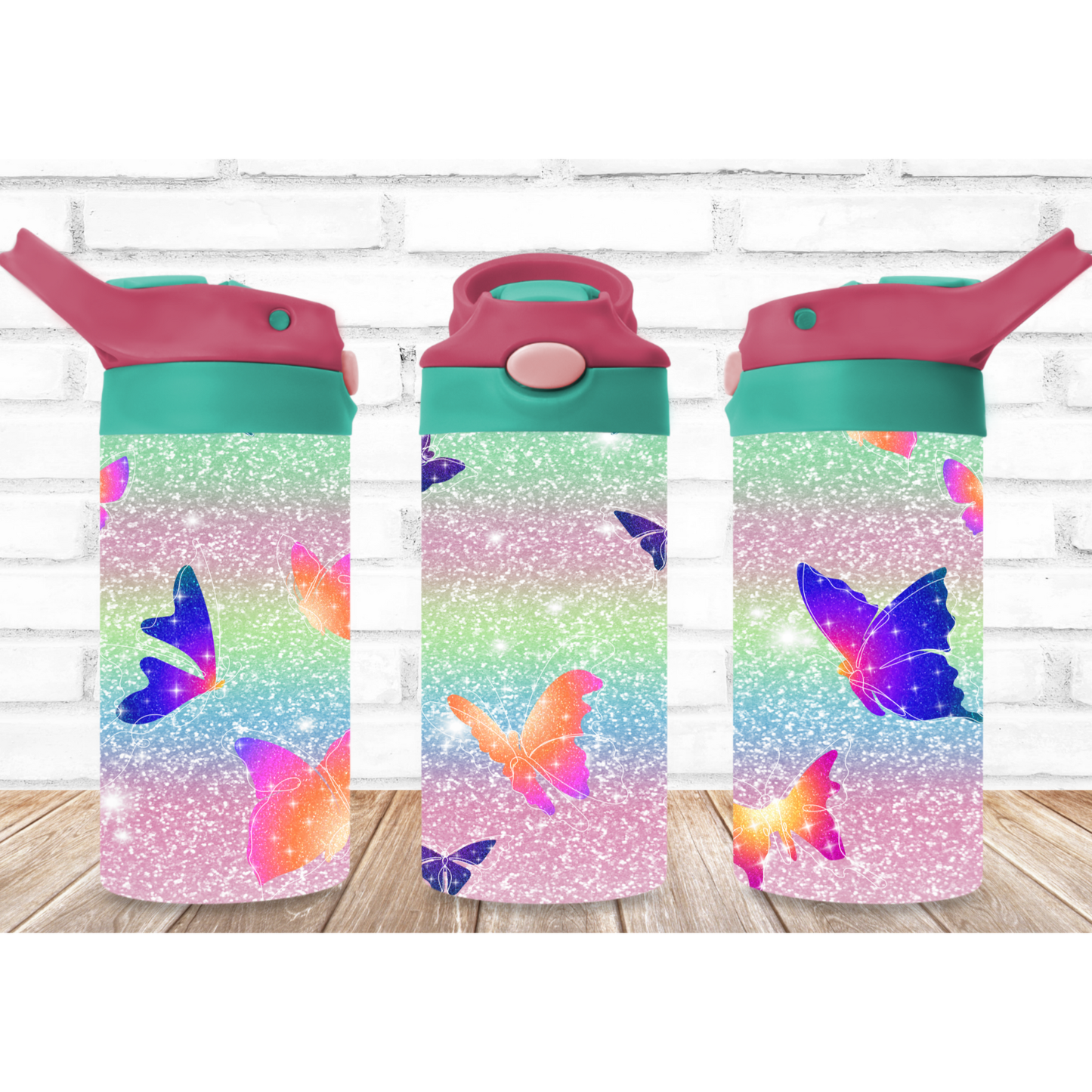 Butterfly Flip Lid 12oz Tumbler