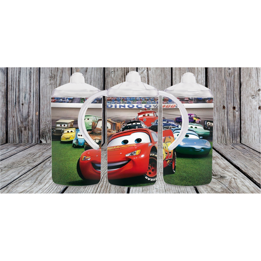 Cars 12oz toddler sippy cup with 2 lids