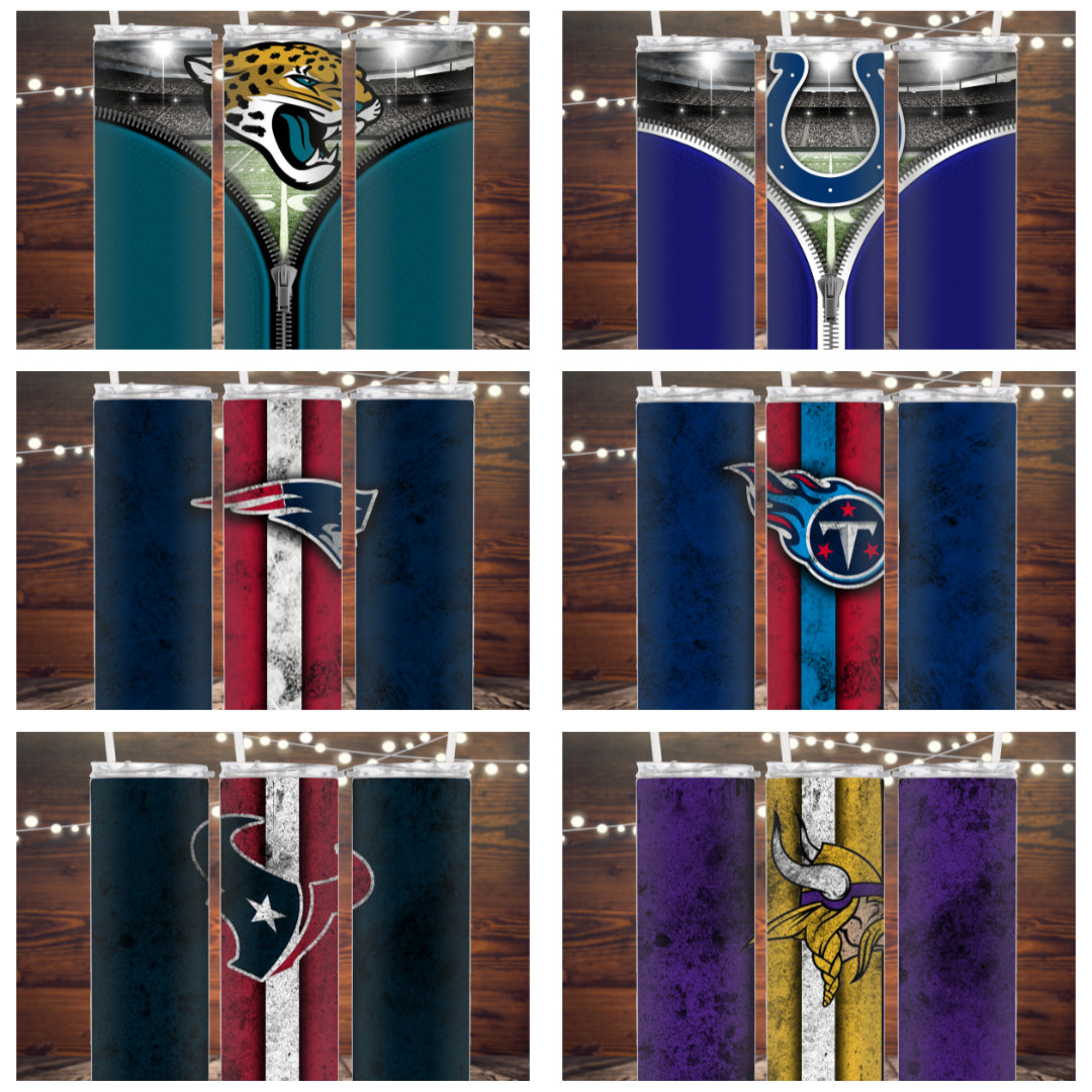 Football Team Tumblers