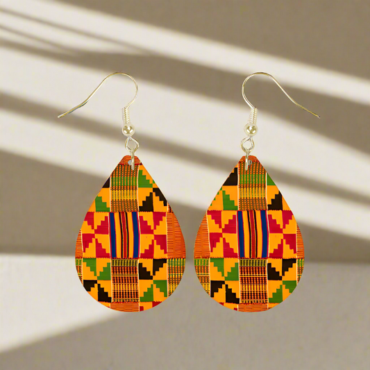 African Print Earring