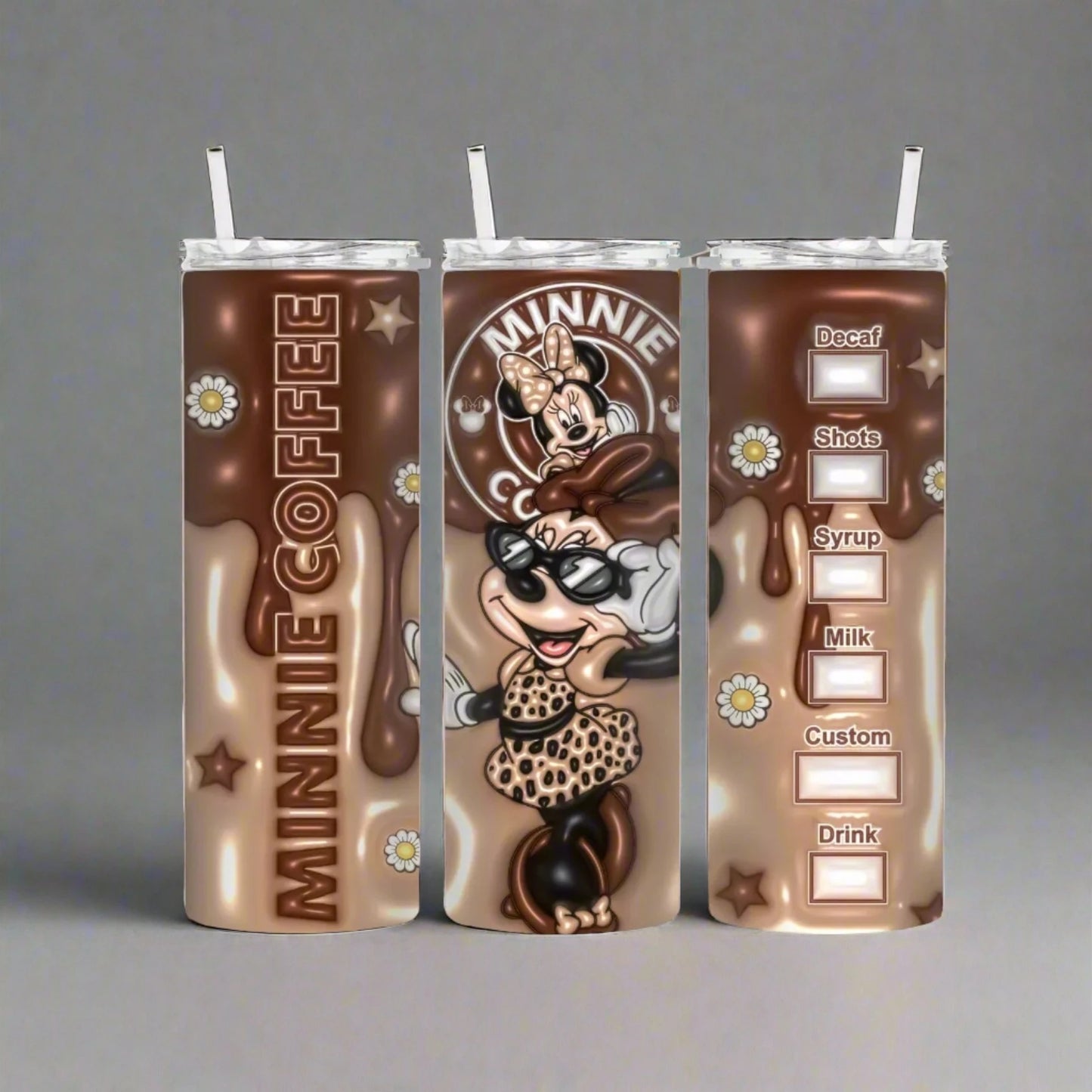 3D Minnie Mouse coffee 20oz Tumbler