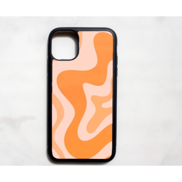 Orange Swirl Phone Case